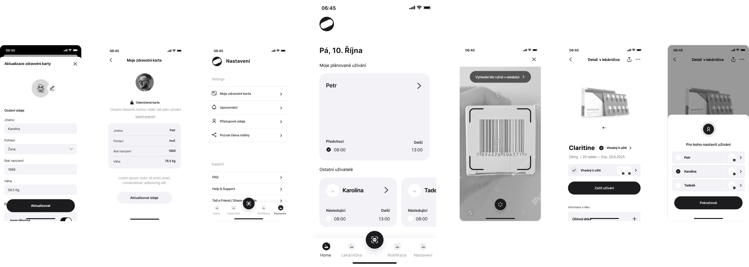 molecula app screens