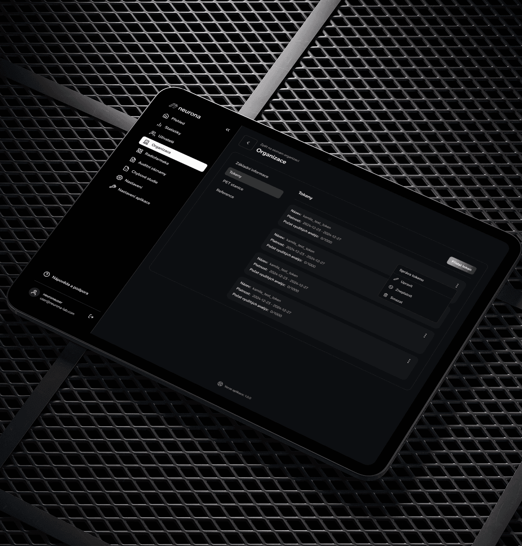 Neurona tablet view